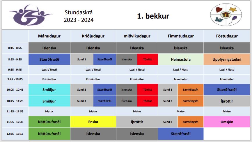 Stundatafla 1.bekkjar_2023-2024