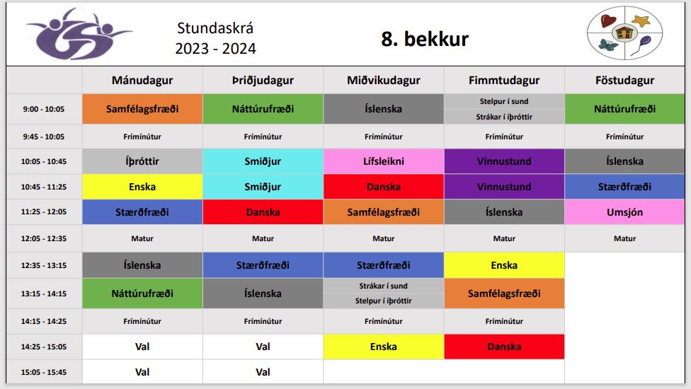 Stundatafla 8.bekkjar_2023-2024