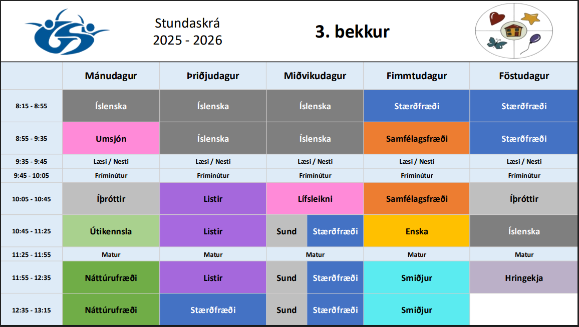Stundatafla 3. bekkjar_2025-2026