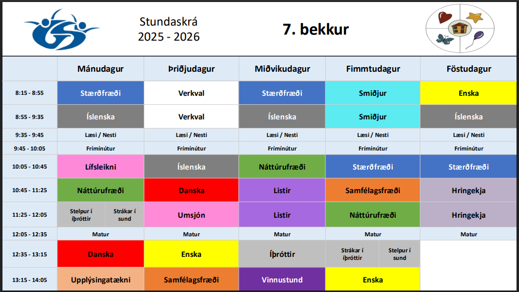 Stundatafla 7.bekkjar_2025-2026