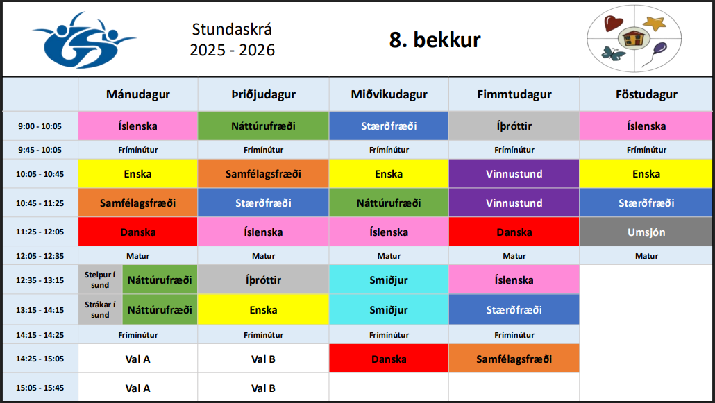 Stundatafla 8.bekkjar_2025-2026