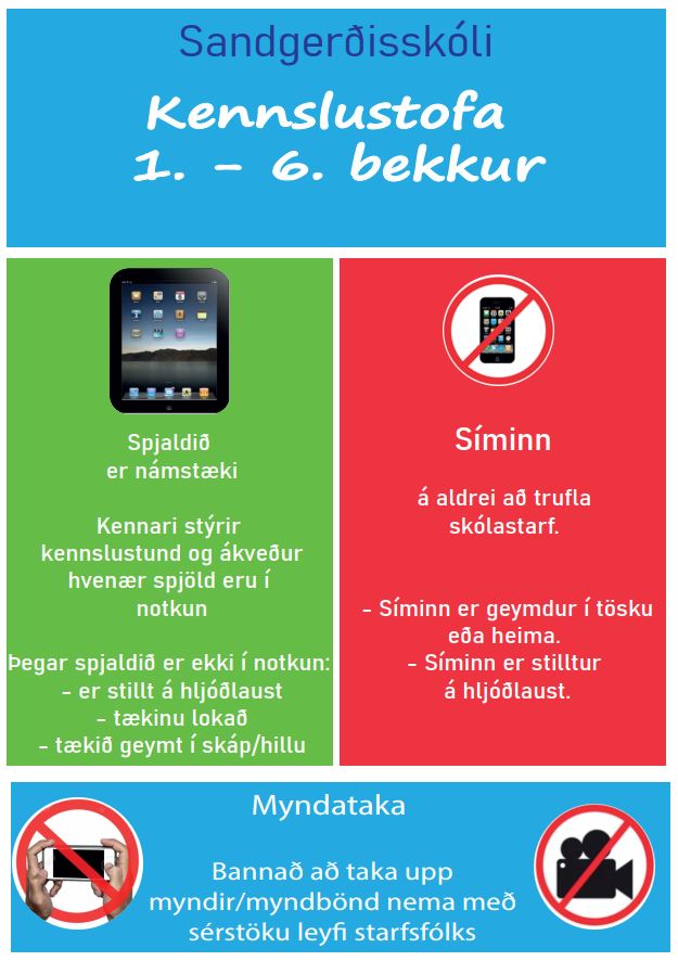 Símareglur 1. - 6. bekkur