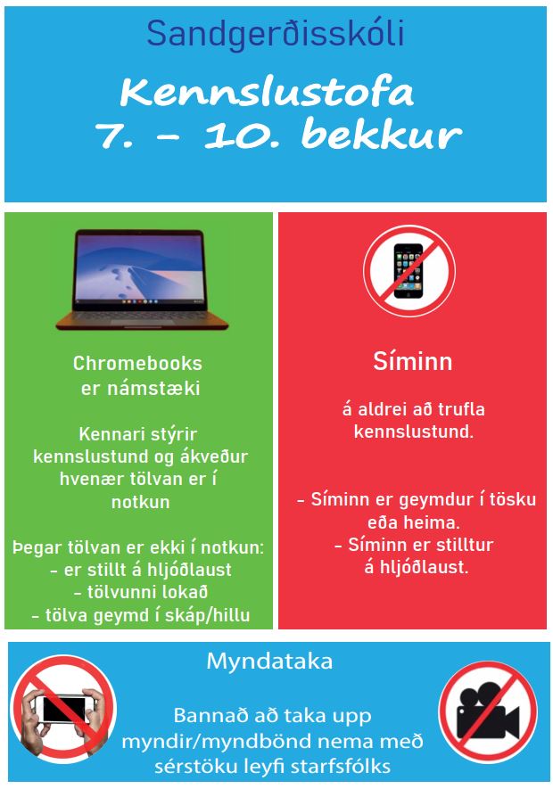 Símareglur 7. - 10. bekkur