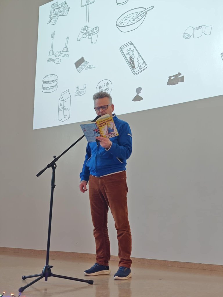 Gunnar Helgason rithöfundur í heimsókn