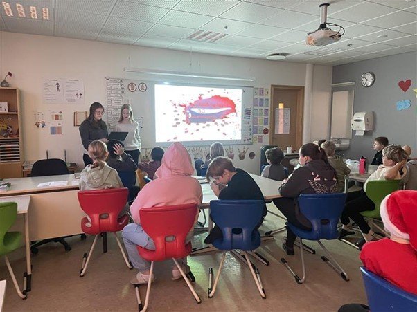 Heimsókn með kennsluefni - mannslíkaminn