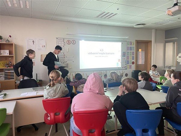 Heimsókn með kennsluefni - mannslíkaminn