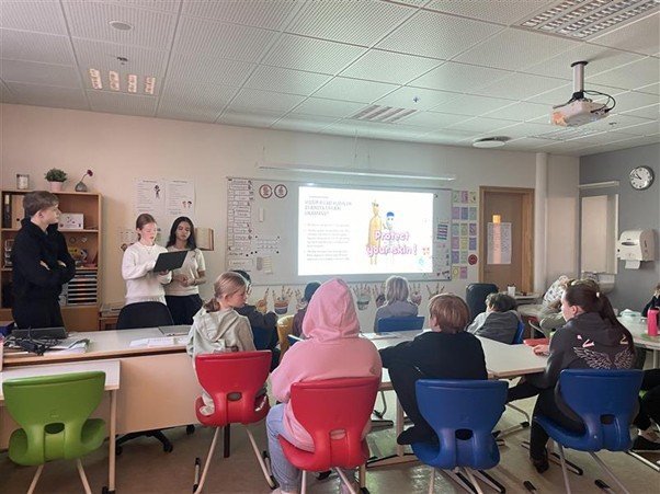 Heimsókn með kennsluefni - mannslíkaminn