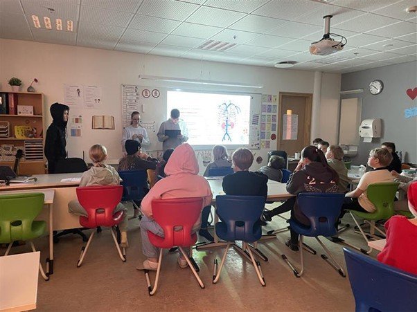 Heimsókn með kennsluefni - mannslíkaminn