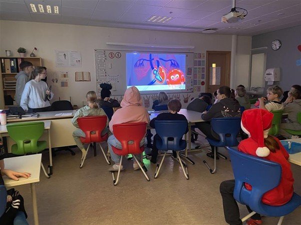 Heimsókn með kennsluefni - mannslíkaminn