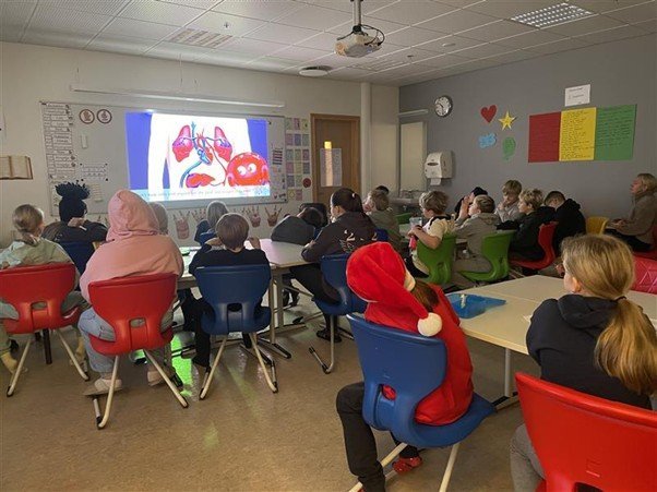 Heimsókn með kennsluefni - mannslíkaminn