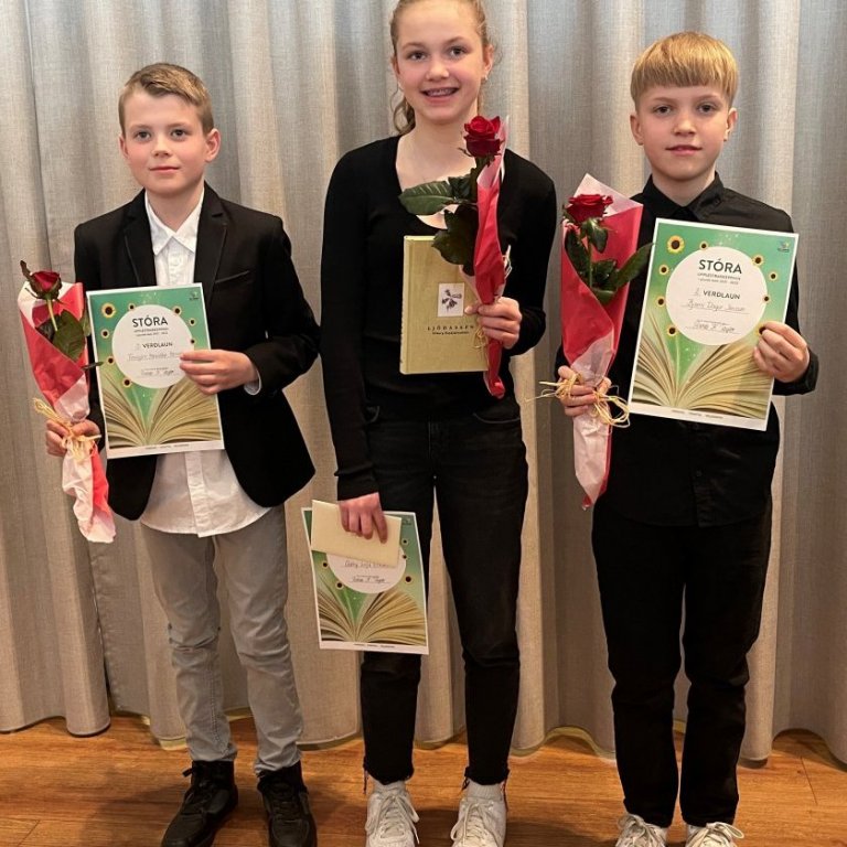 Sigurvegarar Stóru upplestrarkeppninnar 2022
