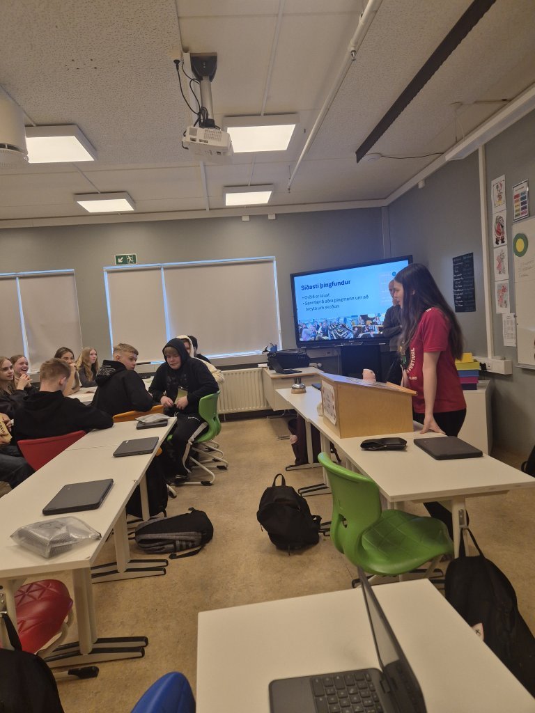 Lýðræðislestin í heimsókn hjá 10. bekk