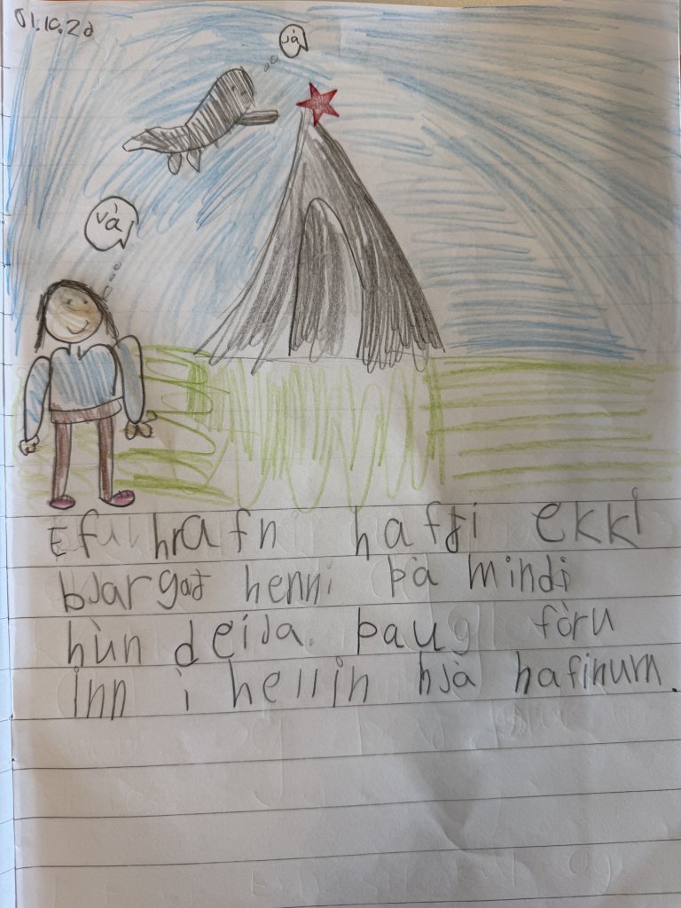 Nemendur könnuðu heim hrafnsins