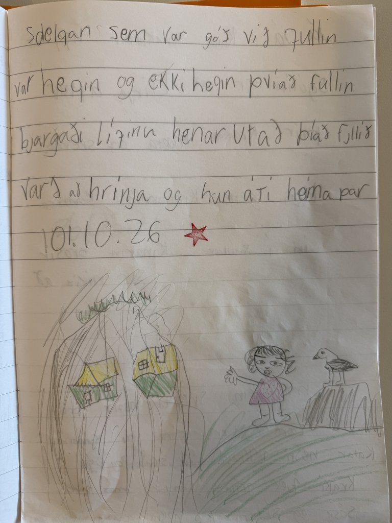 Nemendur könnuðu heim hrafnsins
