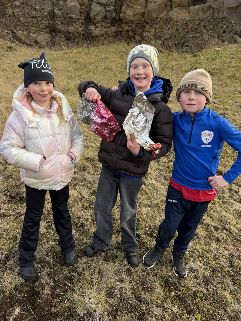 Nemendur könnuðu heim hrafnsins