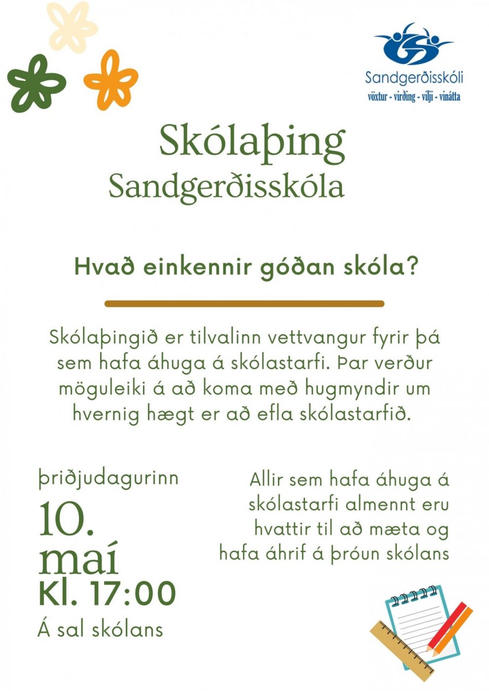 Skólaþing Sandgerðisskóla