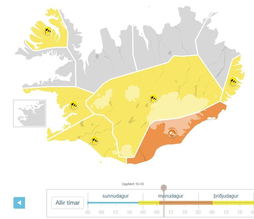 Skólastarf fellur niður í dag