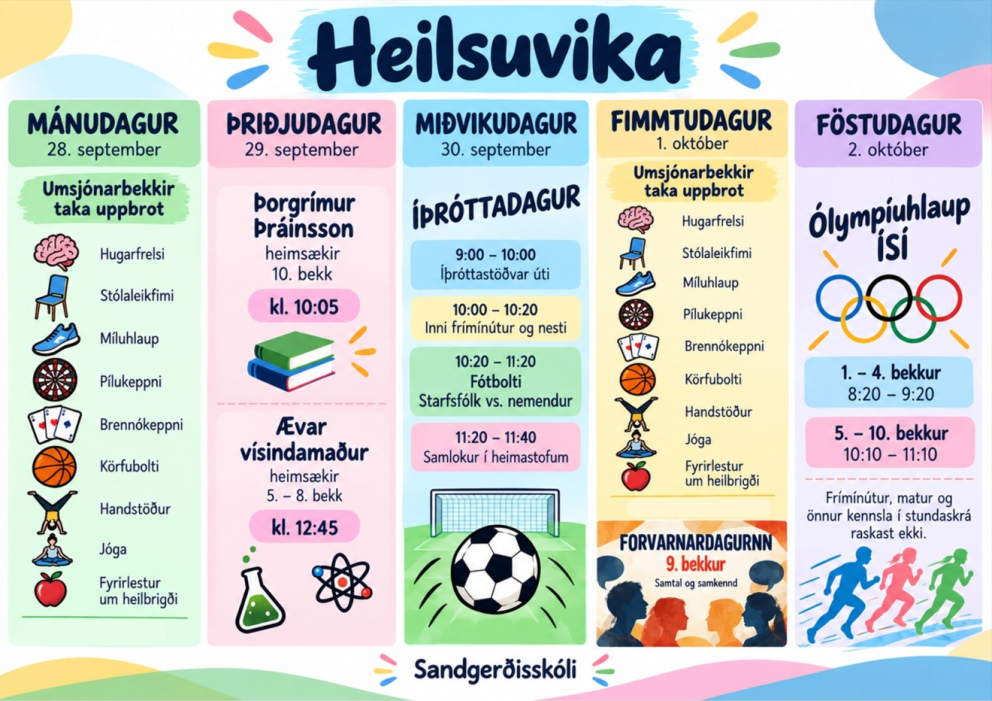 Heilsuvika  28. september - 2. október