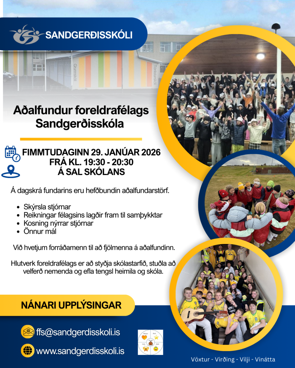 Aðalfundur Foreldrafélags Sandgerðisskóla
