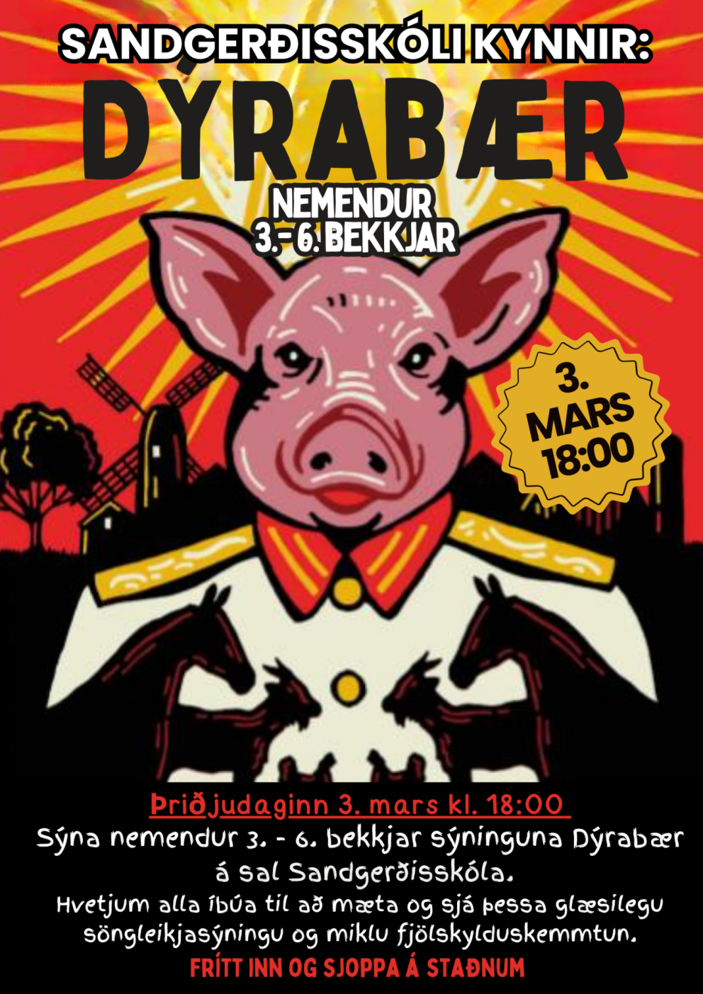 Árshátíð 1. - 6. bekkjar