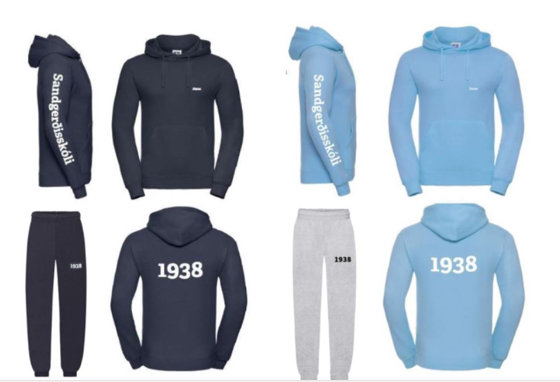 Skólapeysur og buxur jólin 2021