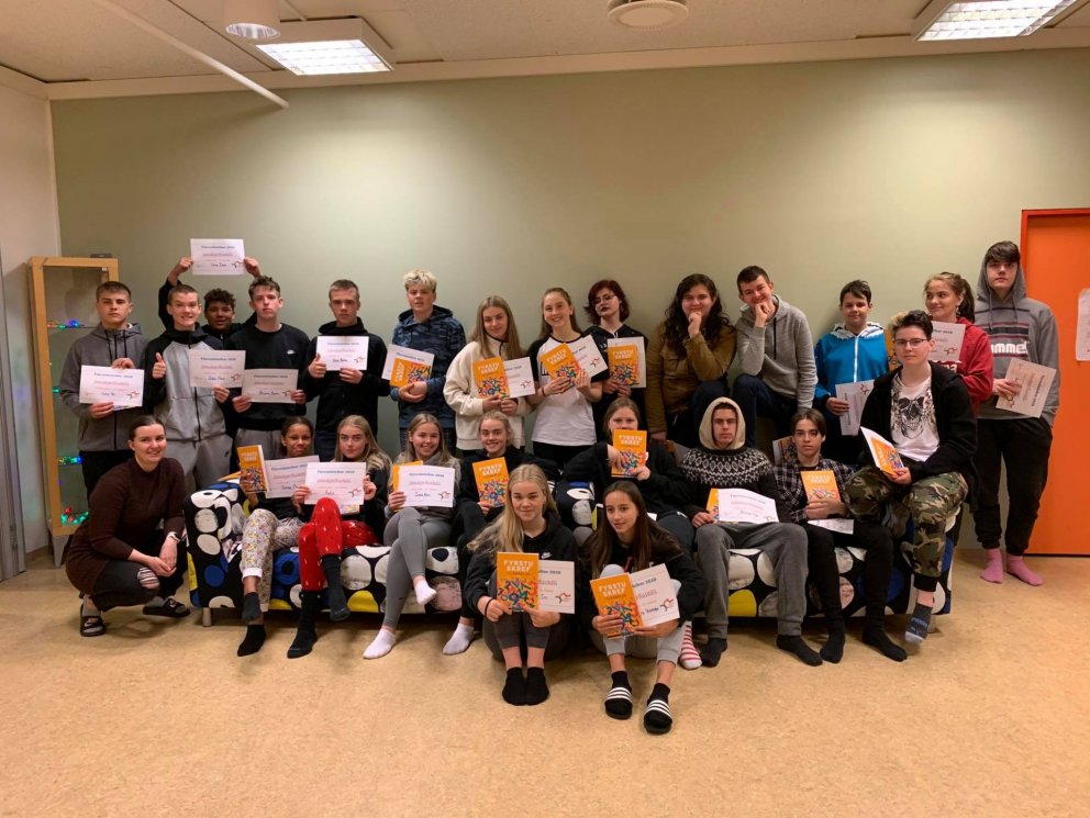 10. bekkur Sandgerðisskóla í þriðja sæti í fjármálalæsi