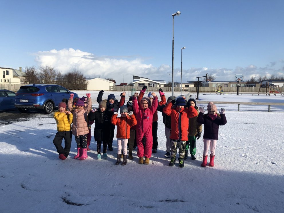 Bangsa göngutúr fyrsta bekkjar.