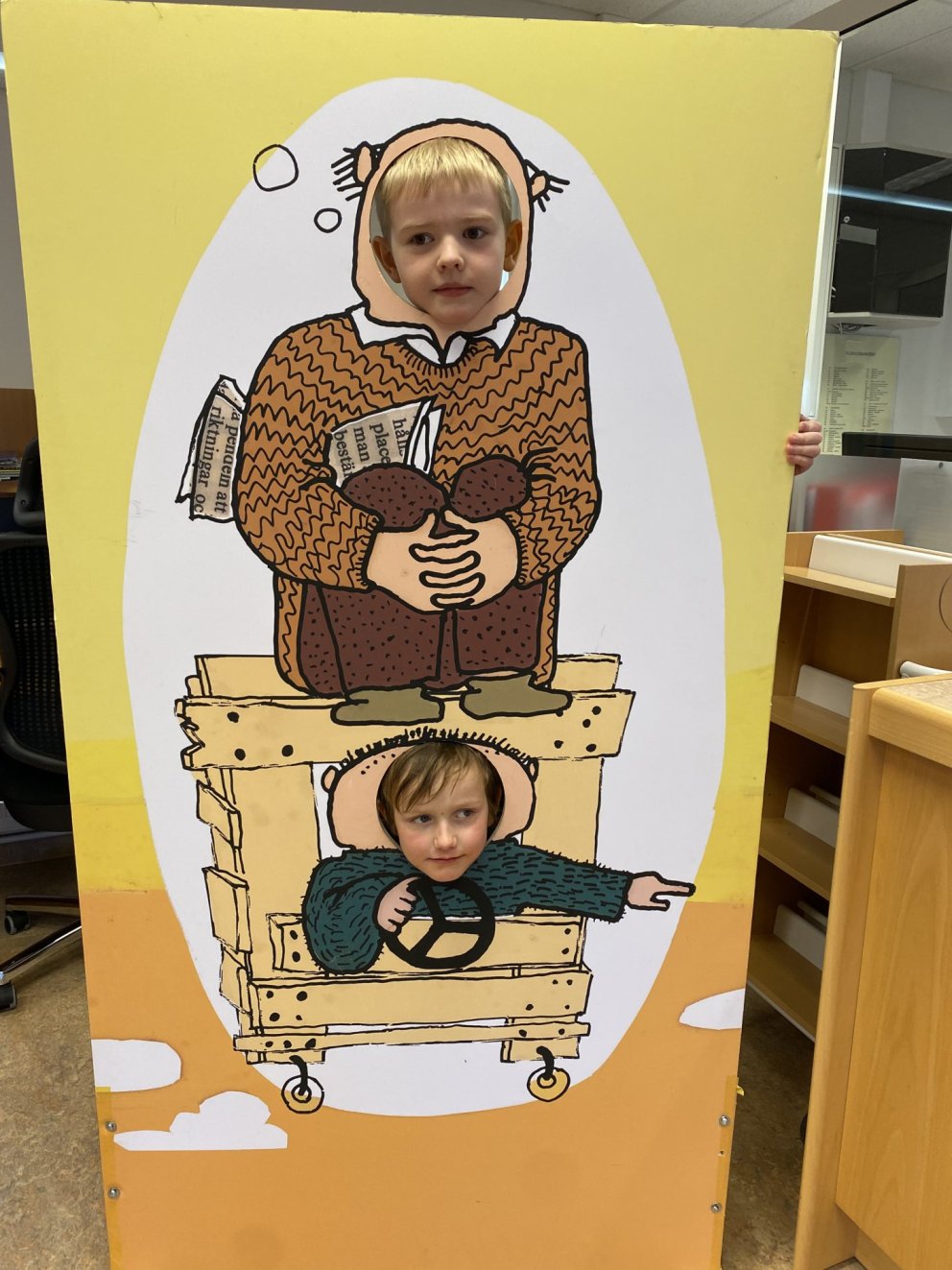 Einar Áskell og pabbi hans