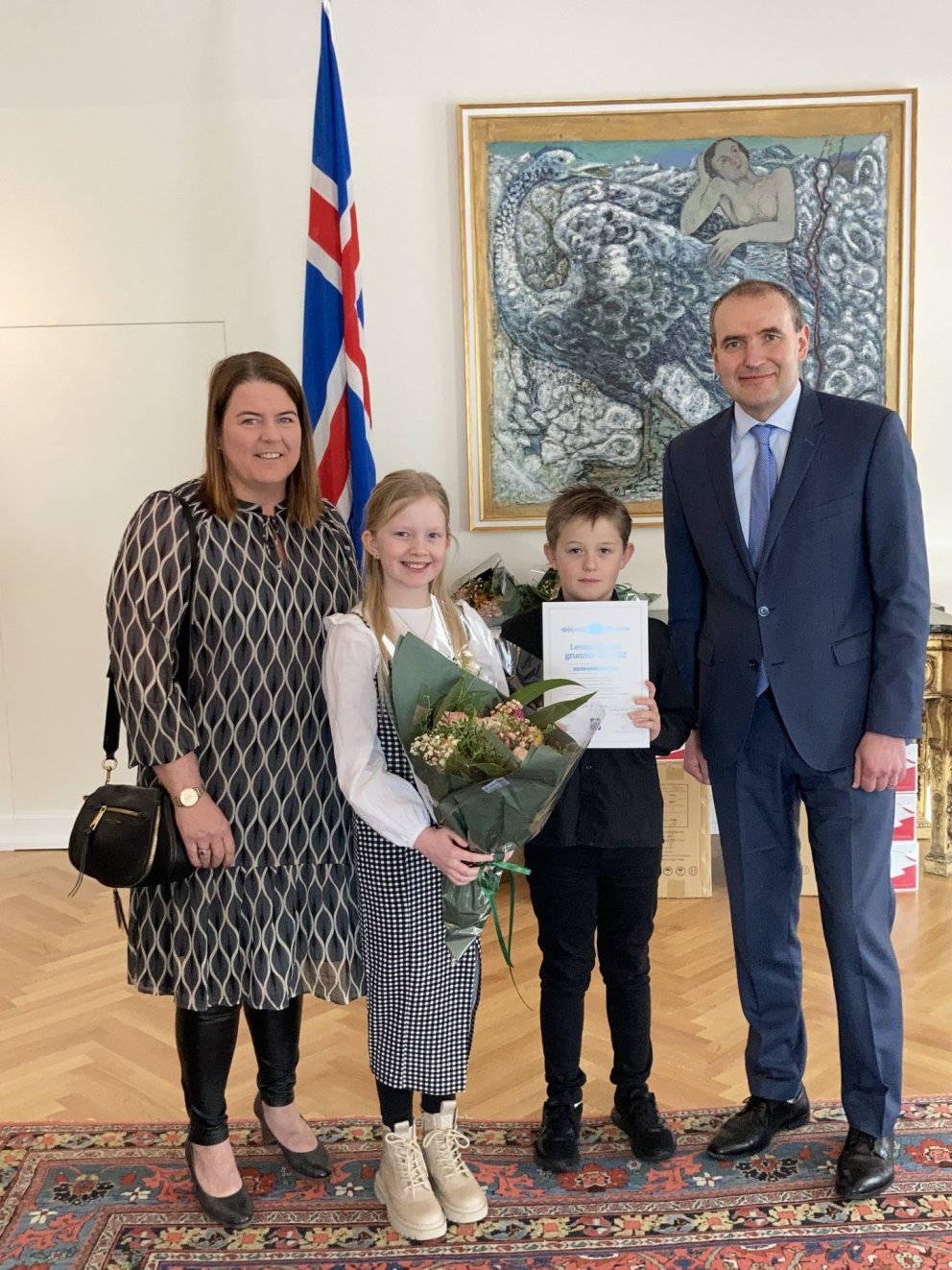 Athöfn á Bessastöðum