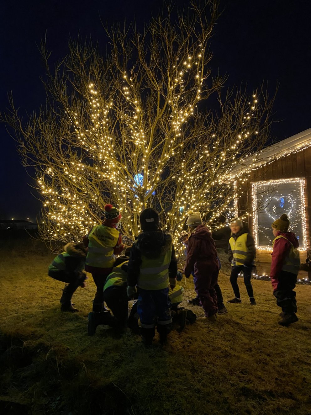 Jólaföndur og gönguferð.