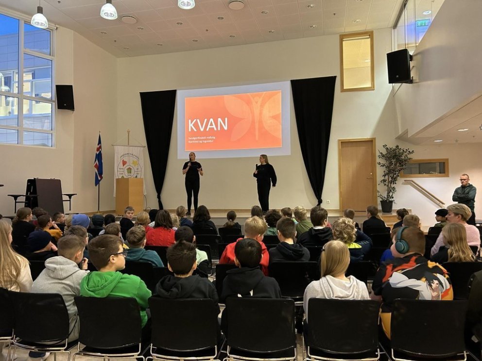 Við erum með- Virkt nemendalýðræði - KVAN í heimsókn