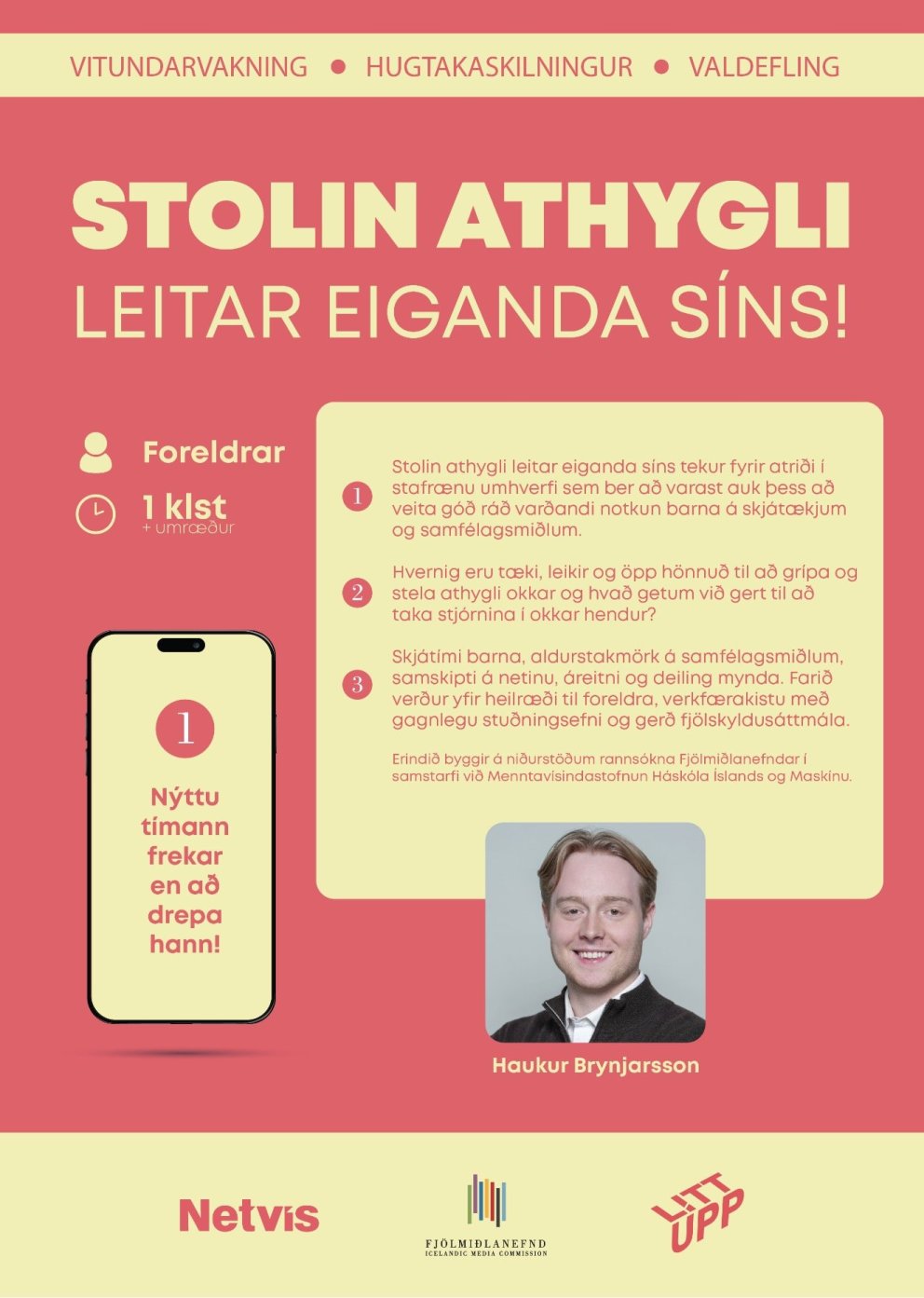Öflug þátttaka foreldra á fræðslu- og kynningarkvöldi