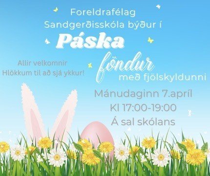 Páskaföndur með fjölskyldunni