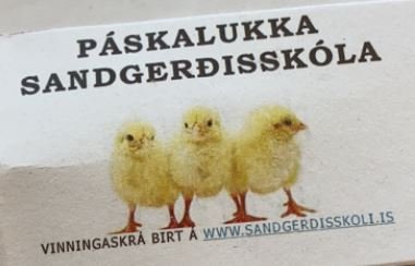 Vinningsskráin í Páskalukku 9. bekkjar