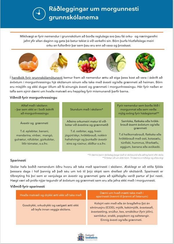 Hressing og hádegismatur