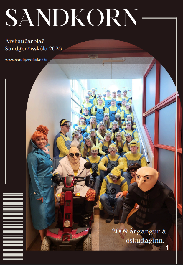 Skólablaðið Sandkorn er komið út