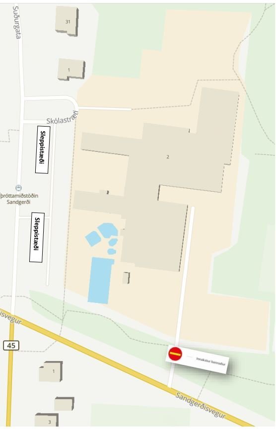 Sleppistæði við Sandgerðisskóla