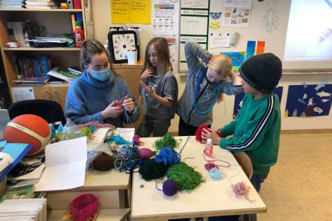 Fingurprjón í 4. bekk