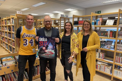 Ævar Þór rithöfundur í heimsókn