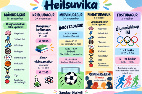 Heilsuvika  28. september - 2. október