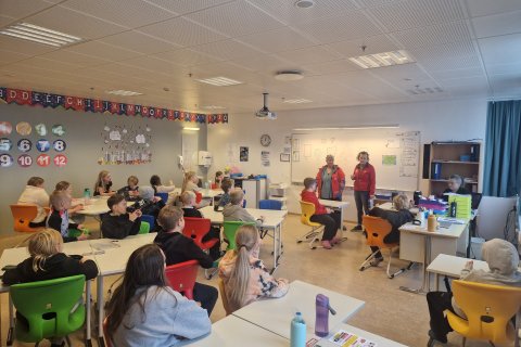 Fulltrúar frá Slysavarnadeildinni Unu í Garði