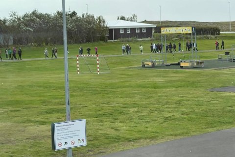 Sandgerðisskóli tók þátt í Ólympíuhlaupi ÍSÍ