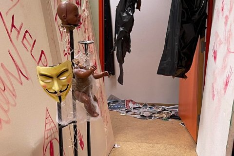 Nemendaráð sá um að halda uppi hræðilegu draugahúsi