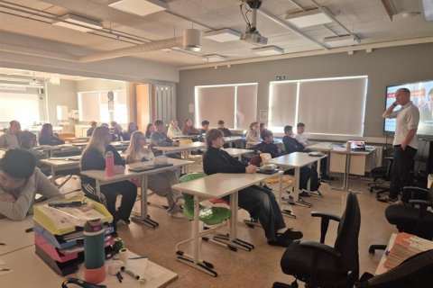 Þorgrímur Þráinsson heimsótti 10. bekk