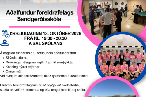 Aðalfundur Foreldrafélags Sandgerðisskóla