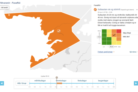 Appelsínugul viðvörun