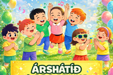 Árshátíð 1. og 2. bekkjar ásamt útskriftarhóp leikskólans