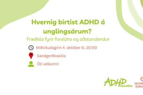 Hvernig birtist ADHD á unglingsárum?