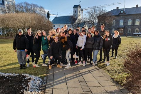 Nemendur 10. bekkjar á Skólaþingi