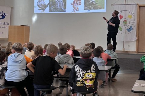 Mikill áhugi á Evolytes hjá nemendum Sandgerðisskóla